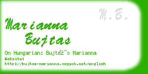 marianna bujtas business card